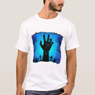 Halloween Zombie Hand Ready to Tumble Graveyard T-Shirt