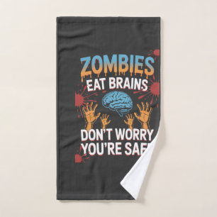 Halloween Zombie Hand Towel