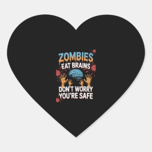 Halloween Zombie Heart Sticker