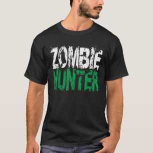 Halloween Zombie Hunter Funny Party Gift Kids Boys T-Shirt