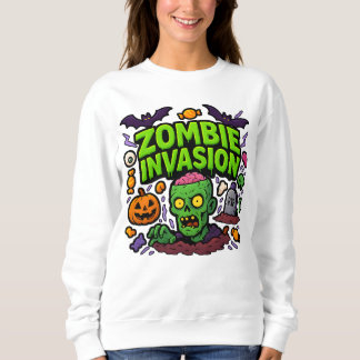 Halloween Zombie Invasion Clothes Cute Unisex Sweatshirt