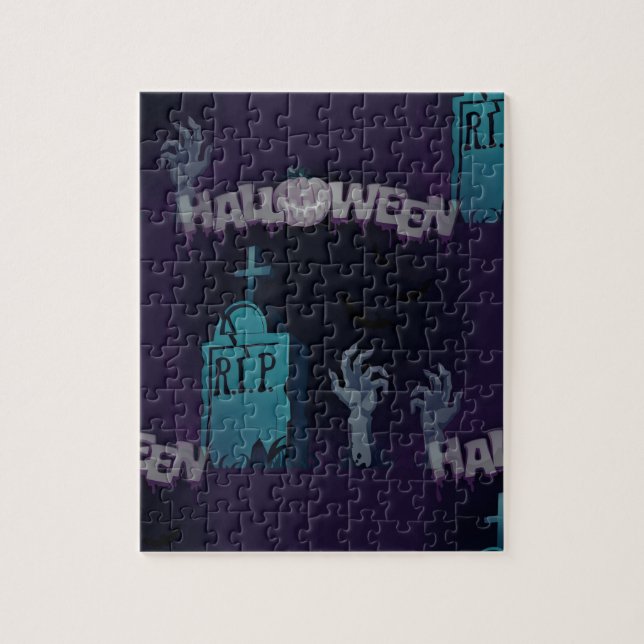 halloween zombie jigsaw puzzle (Vertical)