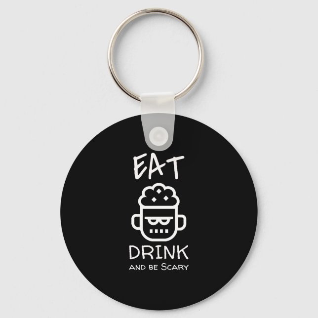 Halloween Zombie              Key Ring (Front)