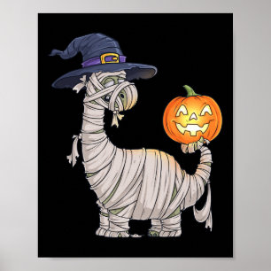Halloween Zombie Mummy Dinosaur Witch Scary Boys G Poster