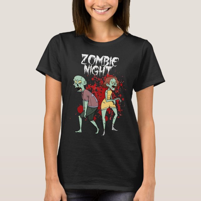 Halloween Zombie Night T-Shirt (Front)