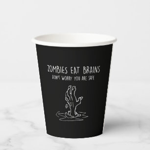 Halloween Zombie Paper Cups