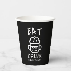 Halloween Zombie Paper Cups