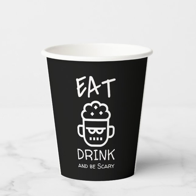 Halloween Zombie              Paper Cups (Front)