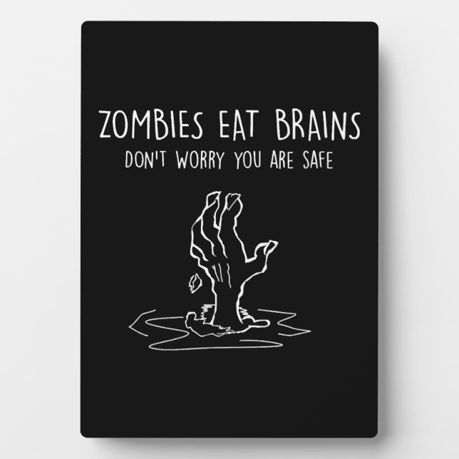 Halloween Zombie                             Plaque (Front)