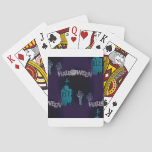 halloween zombie playing cards