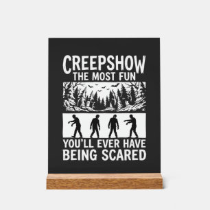 Halloween Zombie Scared Horror Vector Design_1 Acrylic Sign
