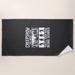 Halloween Zombie Scared Horror Vector Design_1 Beach Towel