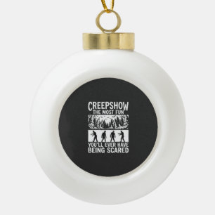 Halloween Zombie Scared Horror Vector Design_1 Ceramic Ball Christmas Ornament