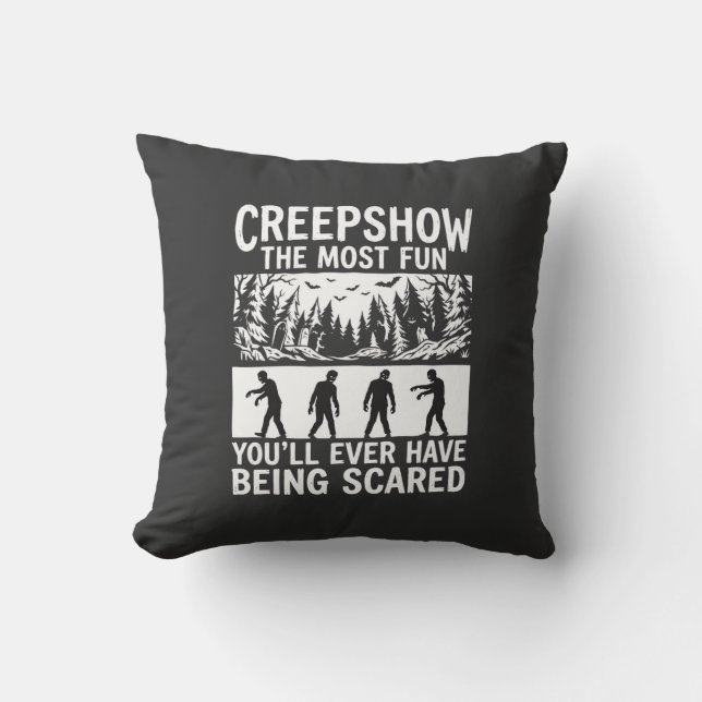 Halloween Zombie Scared Horror Vector Design_1 Cushion (Front)