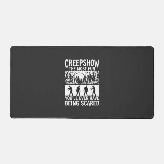 Halloween Zombie Scared Horror Vector Design_1 Desk Mat (Front)