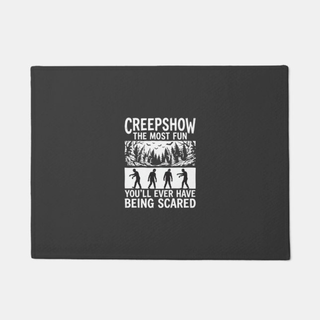 Halloween Zombie Scared Horror Vector Design_1 Doormat (Front)