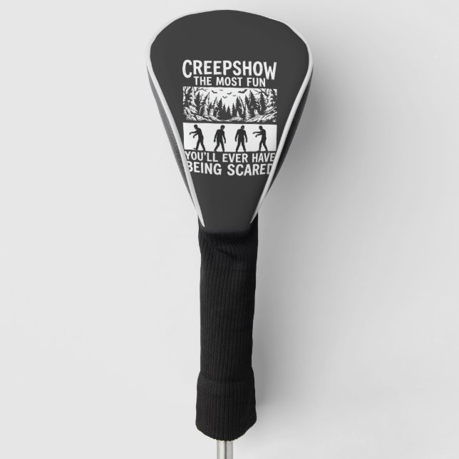 Halloween Zombie Scared Horror Vector Design_1 Golf Head Cover (Front)