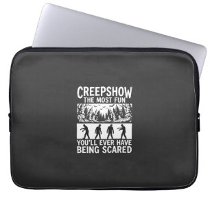 Halloween Zombie Scared Horror Vector Design_1 Laptop Sleeve