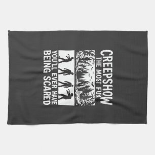 Halloween Zombie Scared Horror Vector Design_1 Tea Towel