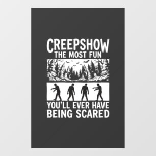 Halloween Zombie Scared Horror Vector Design_1 Window Cling