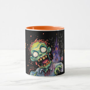 Halloween, Zombie,Scream From The Purple Castle , Mug