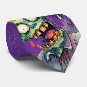 Halloween, Zombie,Scream From The Purple Castle ,  Tie