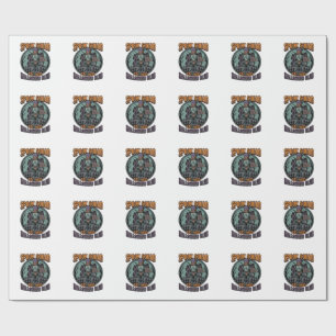 Halloween Zombie Shirt Funny Spook Squad Engraved Wrapping Paper