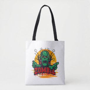 halloween zombie tote bag