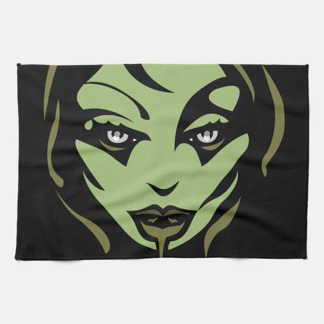 Halloween Zombie Towel Cool Halloween Tea Towels (Horizontal)