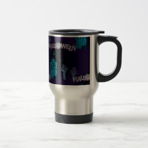 halloween zombie travel mug