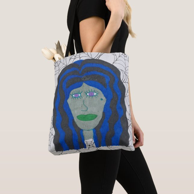 Halloween Zombie Woman  Tote Bag (Close Up)