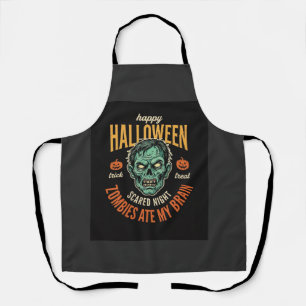Halloween Zombies Ate My Brain Apron