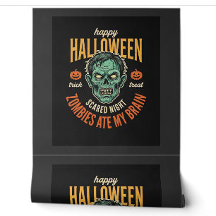Halloween Zombies Ate My Brain Wallpaper