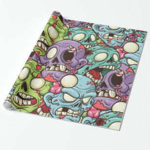 Halloween Zombies Wrapping Paper