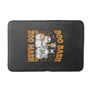 Halloween Zoo Animals Boo Bash Zoo Mash_1 Bath Mat