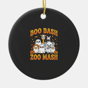 Halloween Zoo Animals Boo Bash Zoo Mash_1 Ceramic Tree Decoration