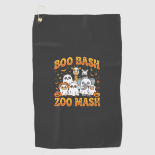 Halloween Zoo Animals Boo Bash Zoo Mash_1 Golf Towel