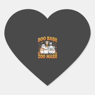 Halloween Zoo Animals Boo Bash Zoo Mash_1 Heart Sticker