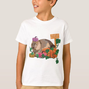 Halloween Zoo Wombat Pumpkin T-Shirt