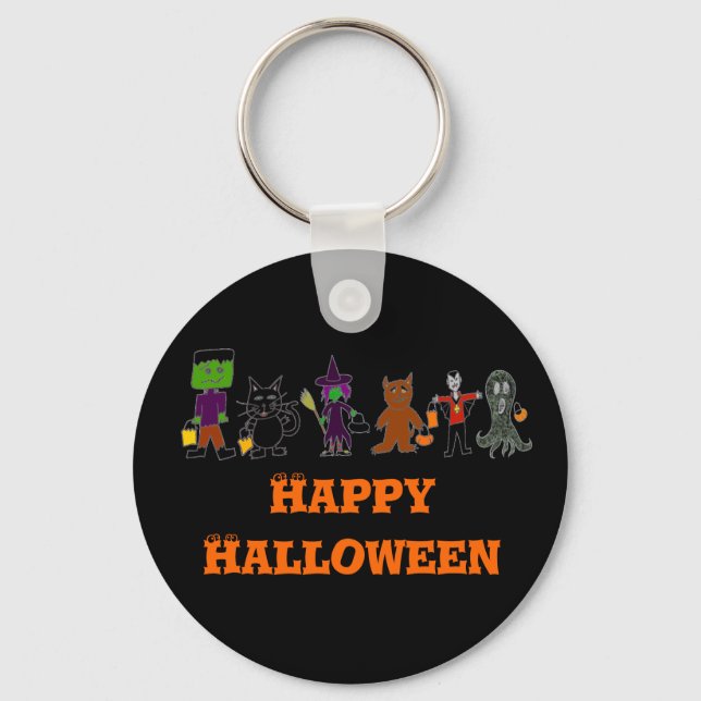 HalloweenFriends, Happy Halloween Key Ring (Front)