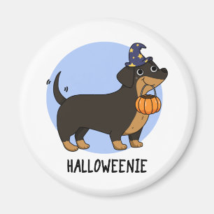 Halloweenie Funny Sausage Dog Pun  Magnet