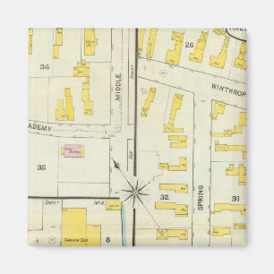 Hallowell, Kennebec County, and Maine Magnet