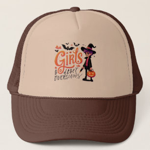 hallowen girl trucker hat