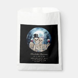 Hallowen Gothic Skulls Tarot The Lovers Wedding Favour Bags