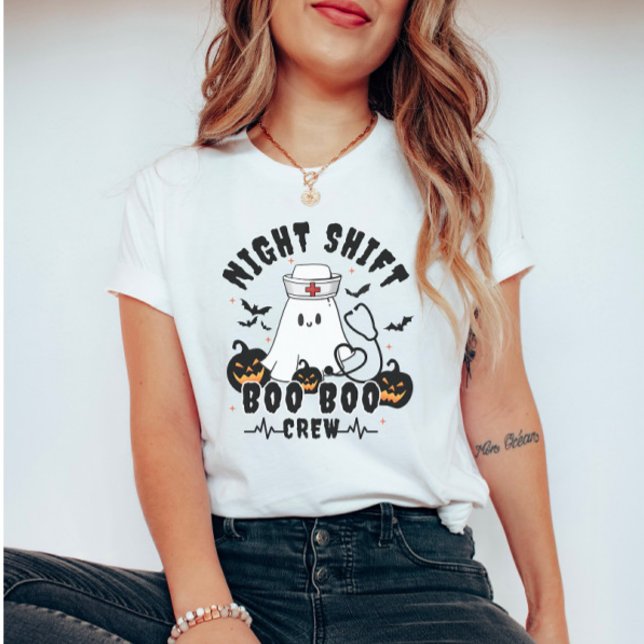 Hallowen Nurse Night Shift Crew T-Shirt (Creator Uploaded)
