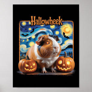 Hallowheek Guinea G Halloween Art  Poster