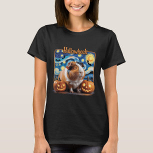 Hallowheek Guinea G Halloween Art  T-Shirt