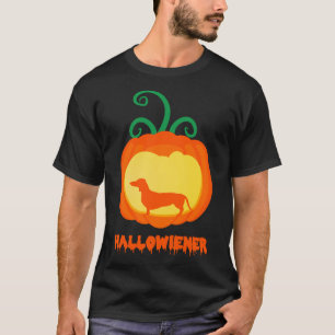 Hallowiener Pumpkin Dachshund Halloween Costume Pe T-Shirt