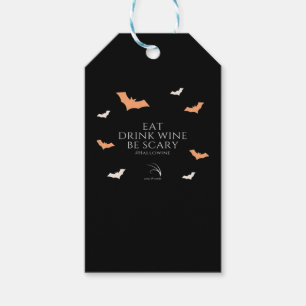 Hallowine Halloween Quote Eat Drink Be Scary Gift Tags
