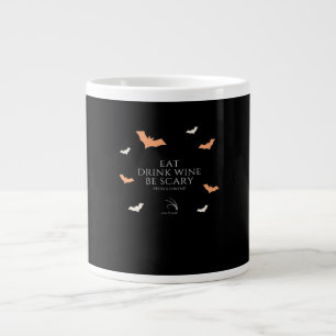 Hallowine Halloween Quote Eat Drink Be Scary Large Coffee Mug